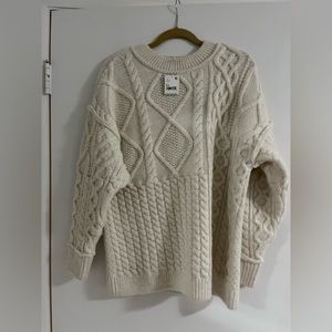 Free people cable knit sweater